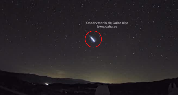 fragmento de cometa en España