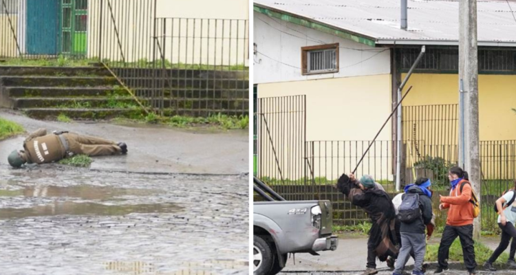 Condenan a 3 personas por provocar lesiones graves a carabinero en Temuco
