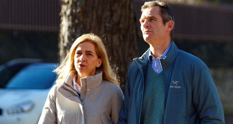 La hermana de Felipe VI, Cristina de Borbón junto a Iñaki Urdangarin.