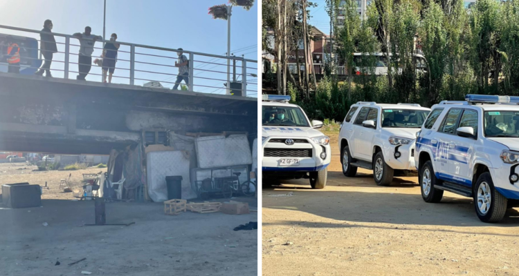 Encuentran cuerpo de hombre en situación de calle bajo puente Mercado de Viña del Mar
