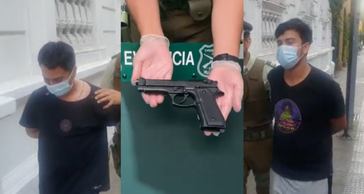 Carabineros detuvo a dos hermanos en Santiago: habrían disparado contra ambulantes tras pelea