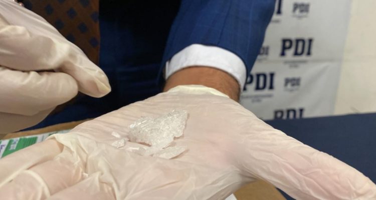 Metanfetamina incautada en Vitacura