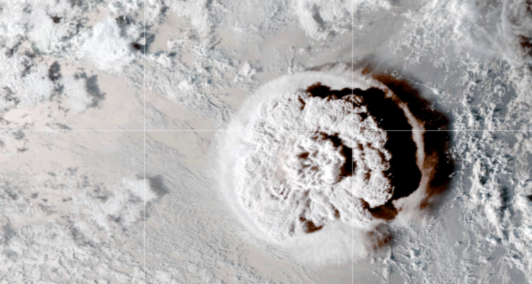 Erupción volcán Tonga 19 de enero