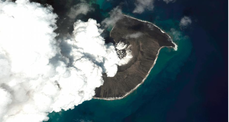 Erupción en Tonga