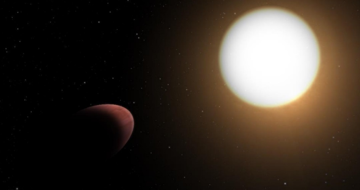 Exoplaneta como “balón de rugby” por efecto de su estrella