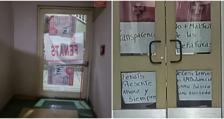 Toma de Fenats a Hospital de Curanilahue