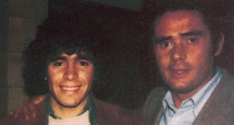 Gianni Di Marzio y Diego Maradona.