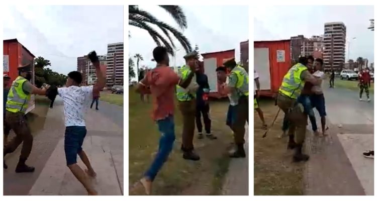 Ataque a carabineros en Iquique