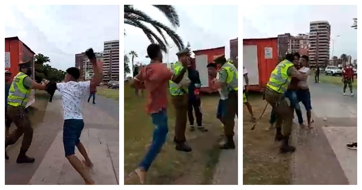 Ataque a carabineros en Iquique