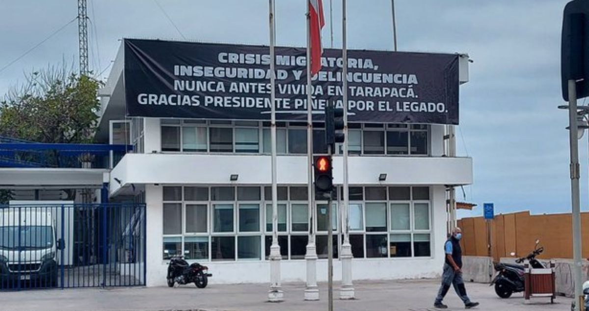 Gore Tarapacá coloca lienzo por crisis migratoria