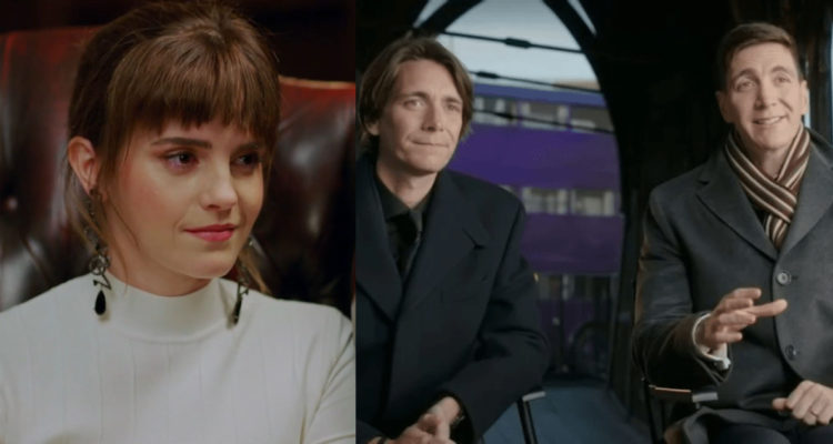 Emma Watson y gemelos Phelps en Harry Potter: Regreso a Hogwarts