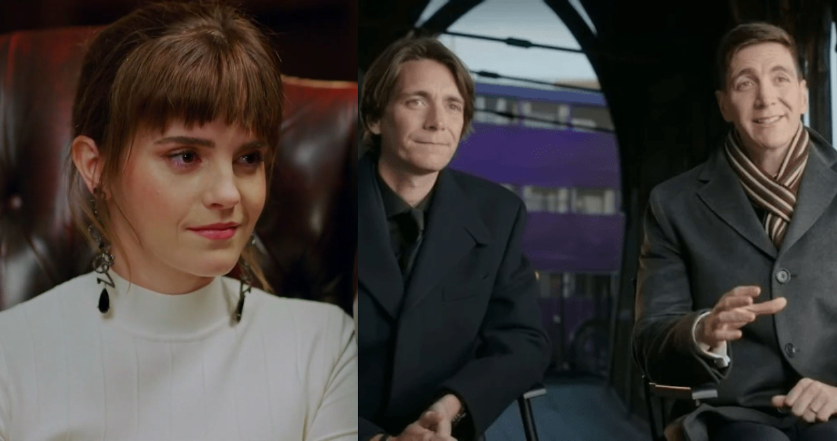 Emma Watson y gemelos Phelps en Harry Potter: Regreso a Hogwarts