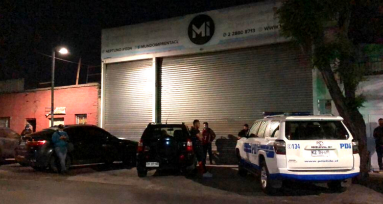 Imagen de la fachada de una empresa donde un hombre murió tras ser baleado