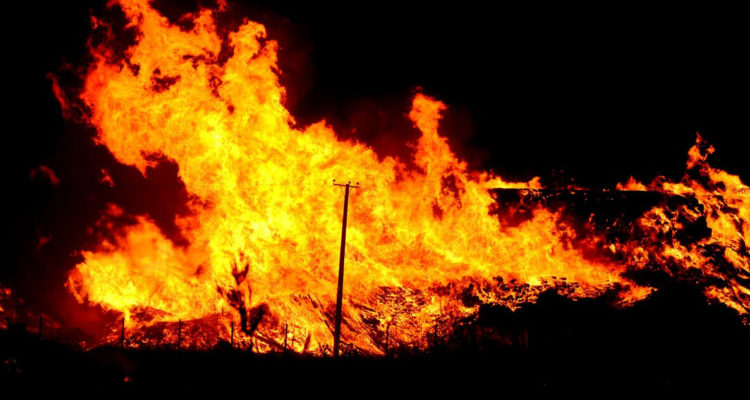 queman cultivos de agricultora