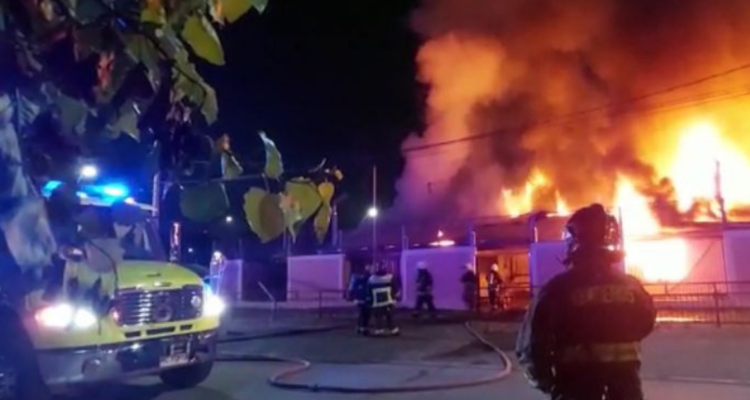 Incendio destruye jardín infantil de Talcahuano