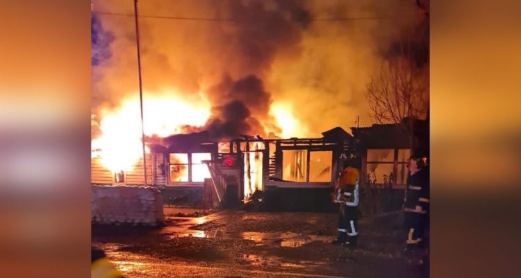 Incendio retén Quilaco