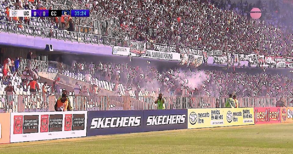 Incidentes durante la Supercopa.