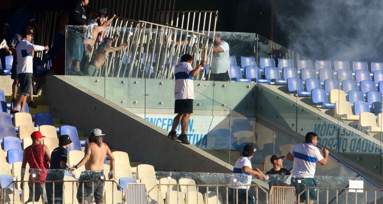 Incidentes durante la Supercopa.
