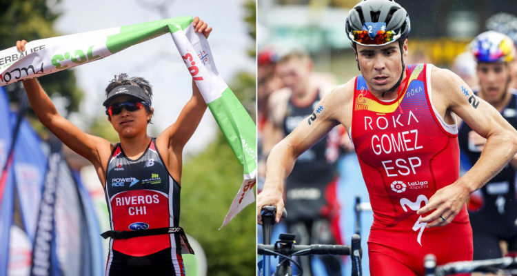 Los favoritos para el Ironman de Pucón: Bárbara Riveros y Javier Gómez.