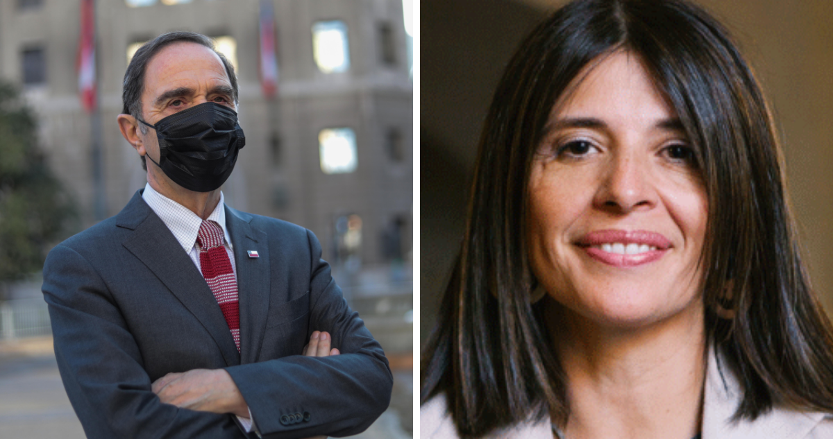 Ministro Larraín y futura ministra Ríos