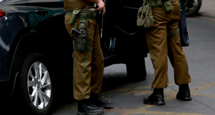 Carabineros durante procedimiento policial