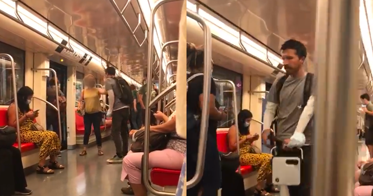 Habló mujer que sufrió agresión de cantante en el Metro: “Me pegó con el micrófono, yo se lo quité”