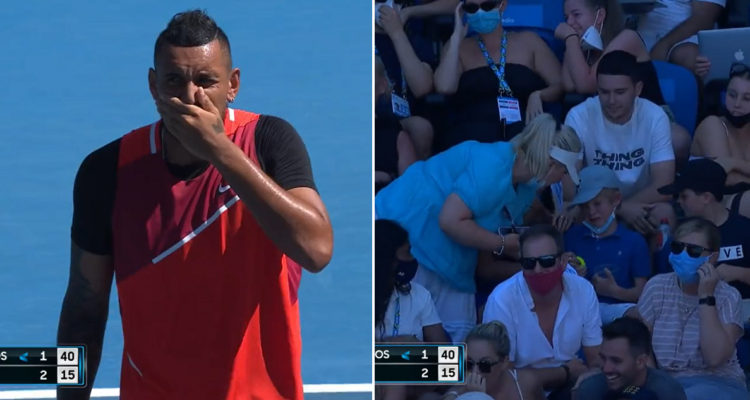 Nick Kyrgios golpeó a un niño por accidente.