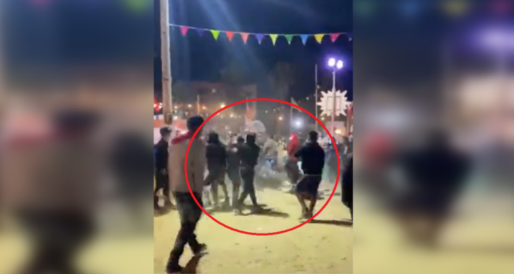 Brutal pelea en Mampato en El Quisco.