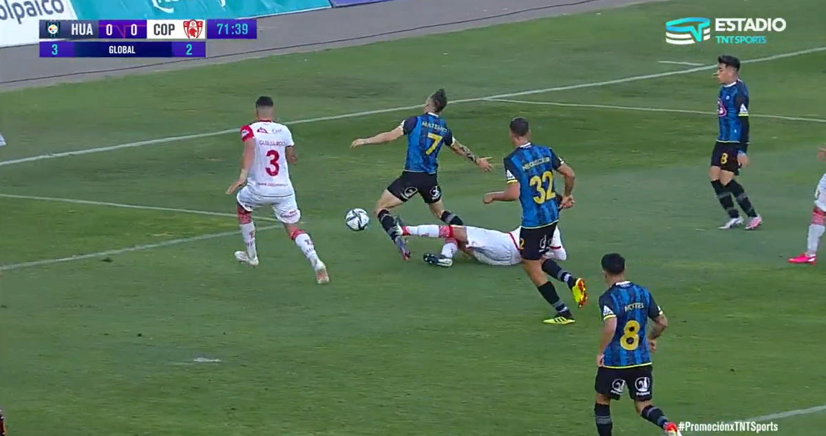 Penal cobrado a Huachipato.