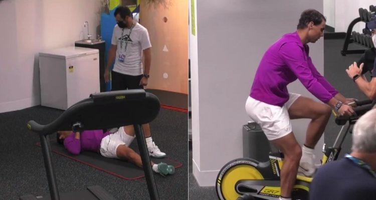 Rafael Nadal se subió a bicicleta tras ganar Australia