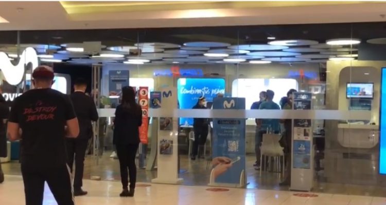 Robo en sucursal Movistar mall Plaza Los Domínicos