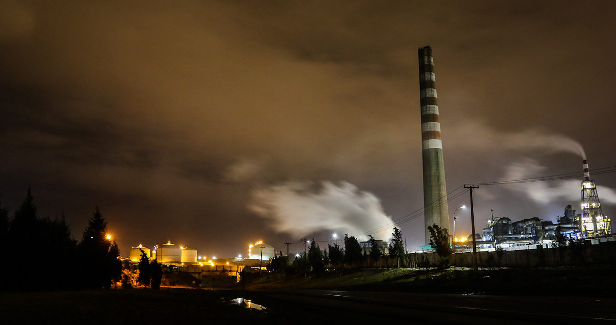 Planta en Quintero, una de las zonas de sacrifico de Chile