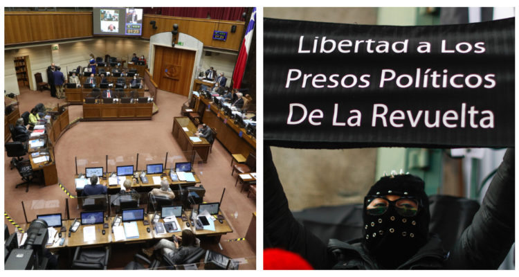 En suspenso votación en el Senado de Ley de Amnistía para presos del estallido social