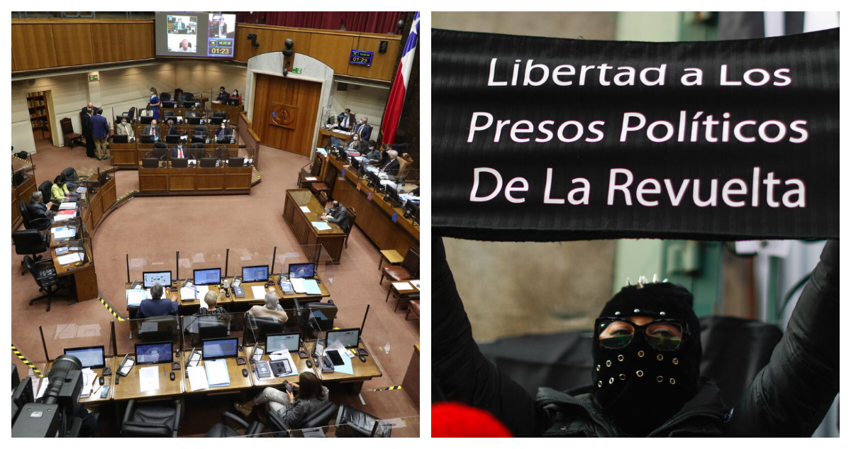 En suspenso votación en el Senado de Ley de Amnistía para presos del estallido social