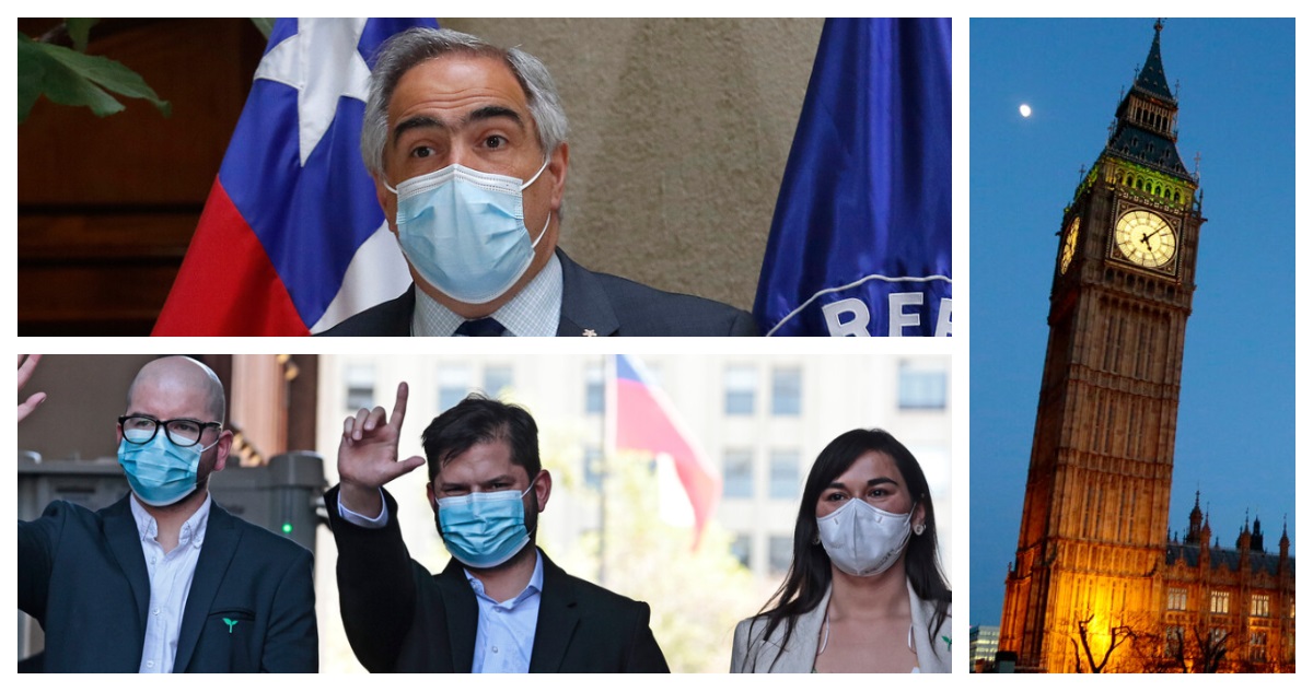 Foto de Boric, Chahuán y Big Ben por dichos del shadow cabinet
