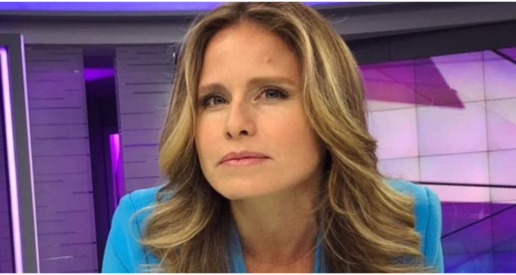 Soledad Onetto en el set de Meganoticias