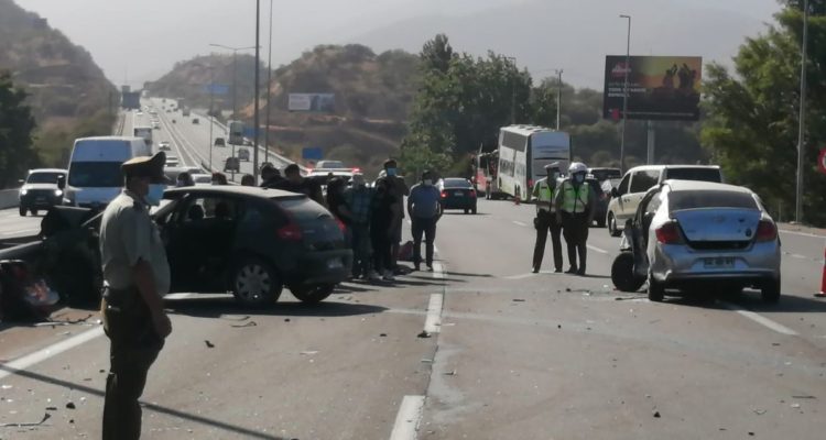 Una persona murió y otras dos quedaron heridas tras accidente múltiple en la Ruta 68