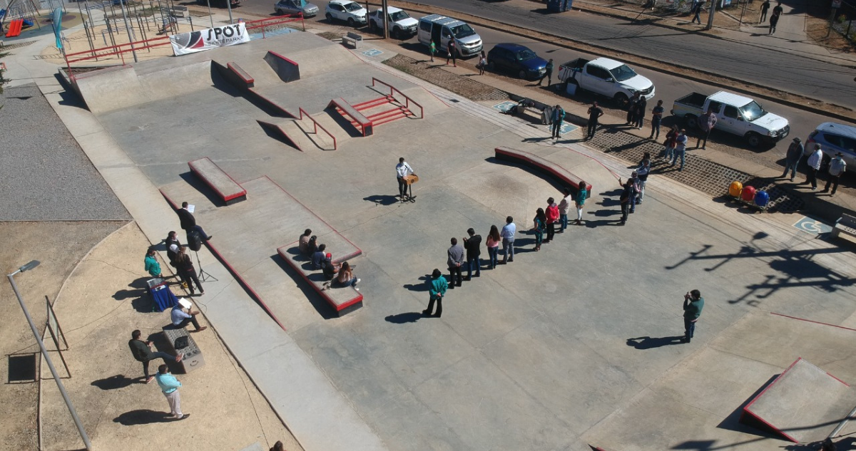 Vista aérea skatepark Talcahuano
