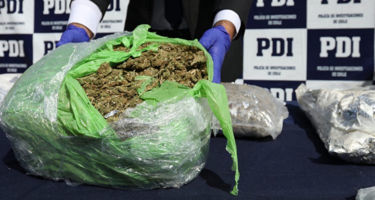 Muestra de las drogas decomisadas.