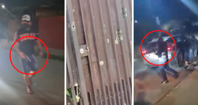 Delincuentes disparando a vivienda en La Florida