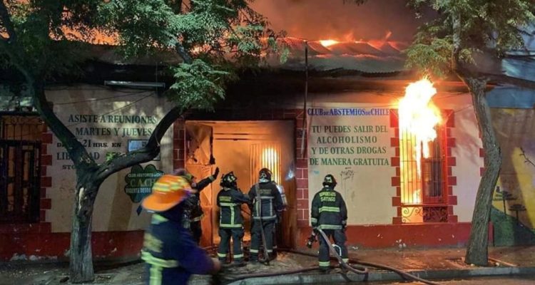 Incendio en Barrio Yungay