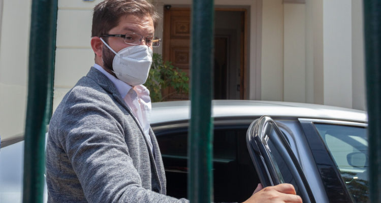 Gabriel Boric, que prefirió no referirse a crisis migratoria