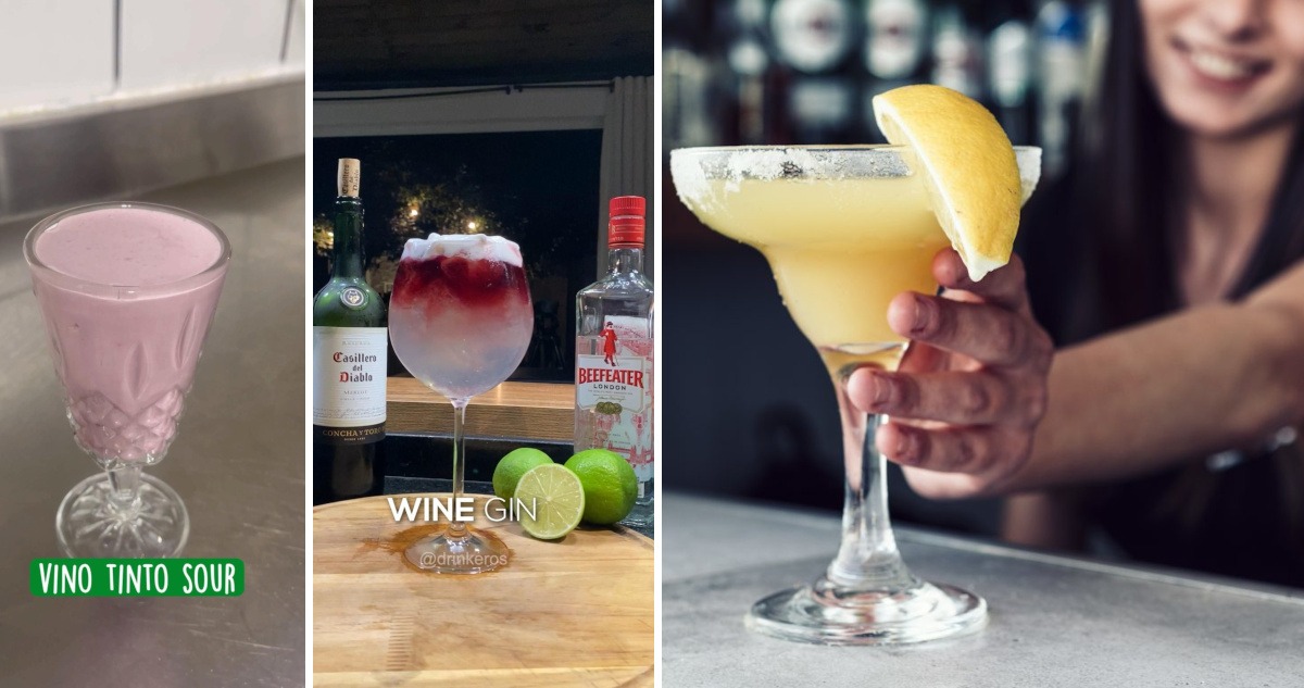 Cócteles de verano: Vino tinto sour y otros combinados fáciles de preparar en casa.
