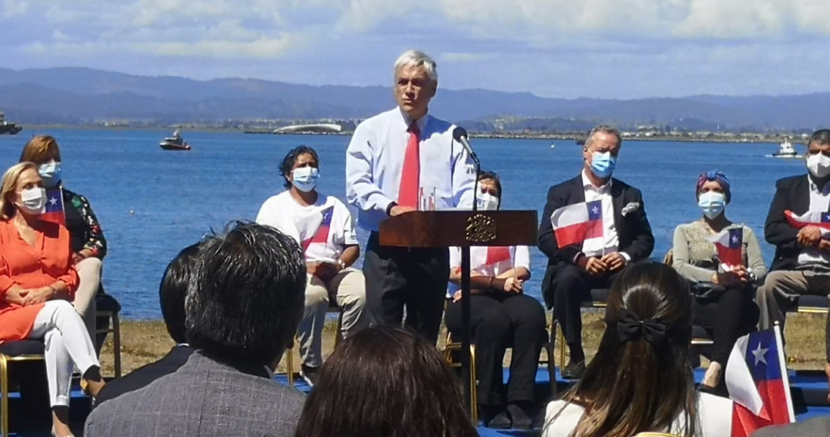 piñera visita region del bio bio por conmemoración de 27 f