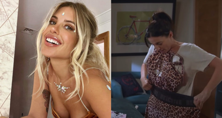 En la imagen. Coté López aparece sonriendo y a su lado se ve una captura de Alicia posando con las prendas de la marca de la influencer.