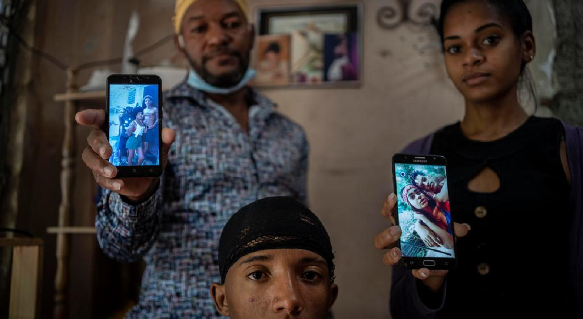 Emilio Román tiene tres hijos en encarcelados tras las protestas de 11J en Cuba. El menor, Emiyoslán, cumplió 18 años en prisión.