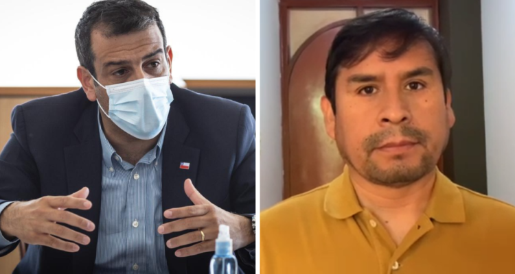 minsitro delgado y alcalde de colchane