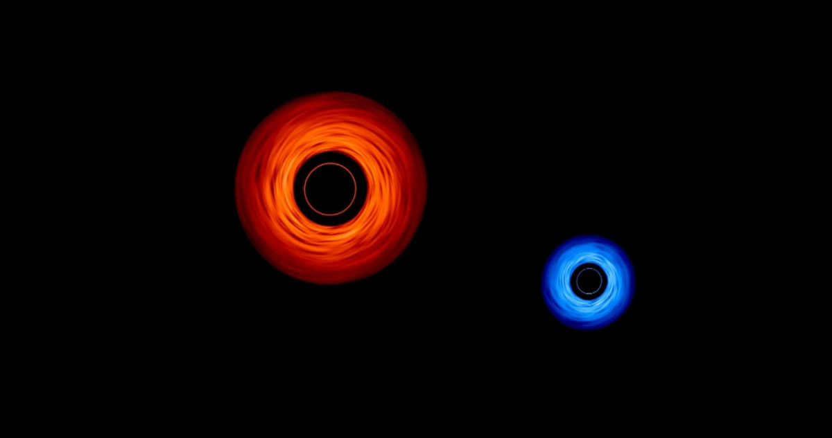 Dos agujeros negros supermasivos orbitandose el uno al otro
