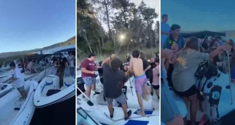 Fiesta en lanchas Vichuquén