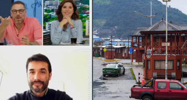 Angelmó, Puerto Montt: En la foto se ve al cliente de dicho almuerzo y una foto del mercado